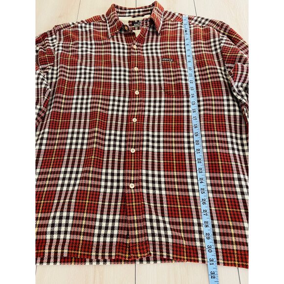 ENYCE Men's Baggy Button Down Shirt Brown Houndstooth XL/Late 90s Y2K Streetwear - Picture 13 of 16